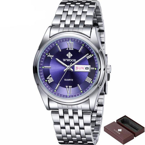 Luminous Silver Watch